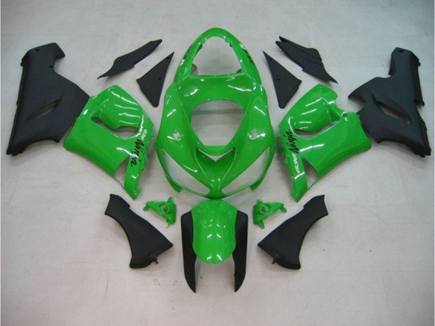 05-06 Gloss Green Matte ZX6R Fairings