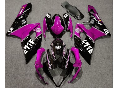 05-06 Gloss Pink and Black Custom GSXR 1000 Fairings