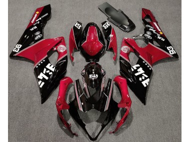 05-06 Gloss Red and Black Custom GSXR 1000 Fairings