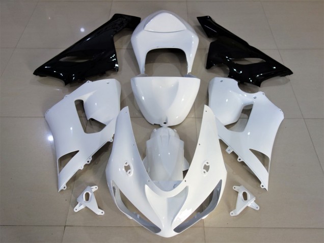 05-06 Gloss White & Black ZX6R Fairings