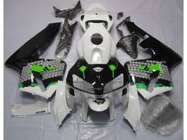 05-06 Green Splatter on Gloss Black CBR600RR Fairings