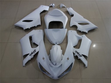 05-06 Matte White ZX6R Fairings