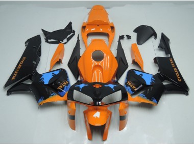 05-06 Orange and Black Splatter CBR600RR Fairings