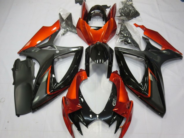 06-07 Burnt Orange and Grey GSXR 600-750 Fairings