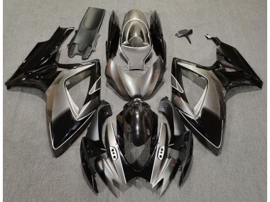 06-07 Dark Silver and Black GSXR 600-750 Fairings