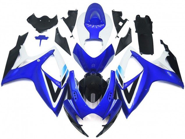 06-07 Deep Blue and Light Blue OEM Style GSXR 600-750 Fairings