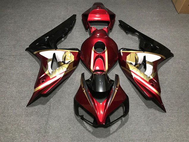 06-07 Deep Red & Gold CBR1000RR Fairings