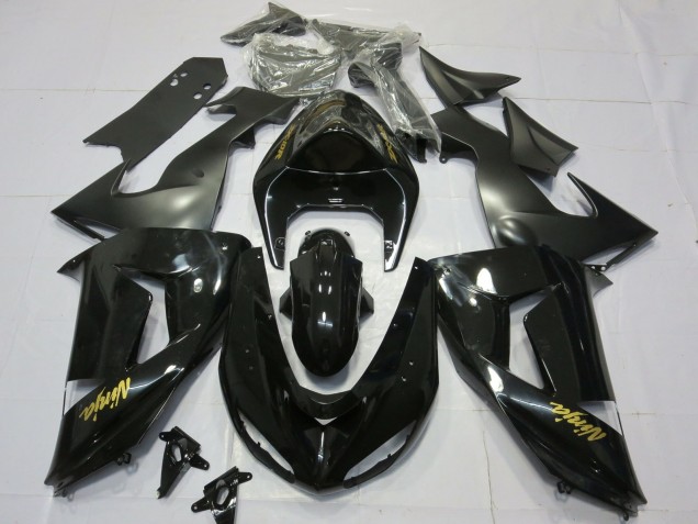 06-07 Gloss Black Gold ZX10R Fairings