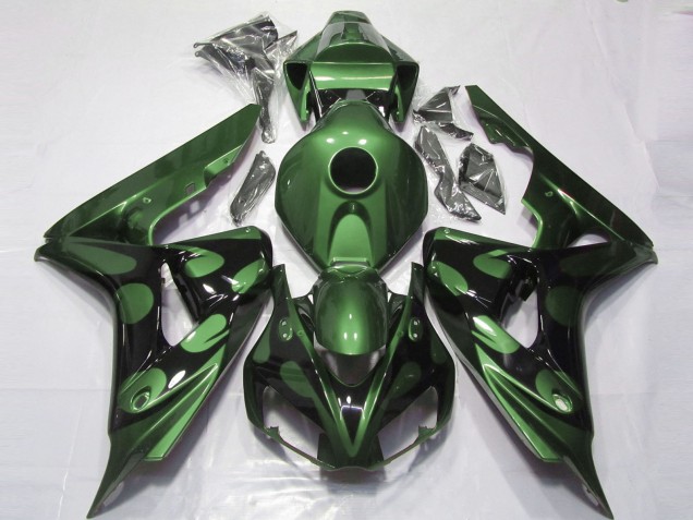 06-07 Gloss Green and Black CBR1000RR Fairings