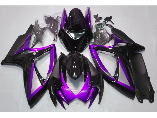 06-07 Gloss Purple and Black GSXR 600-750 Fairings