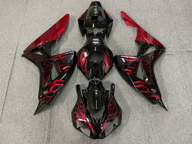 06-07 Gloss Red Flame CBR1000RR Fairings