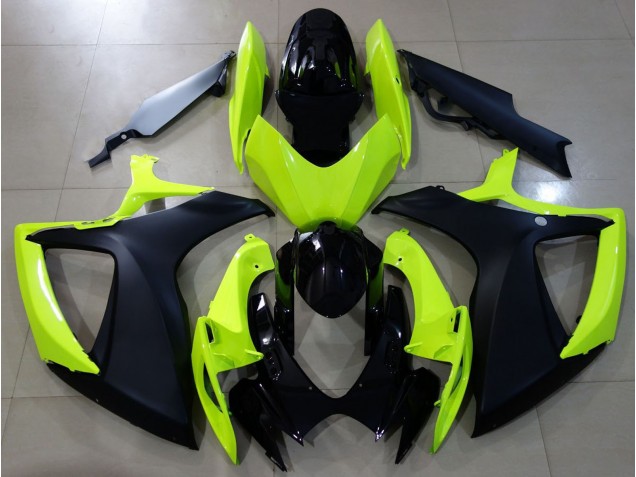 06-07 Gloss Yellow & Black GSXR 600-750 Fairings