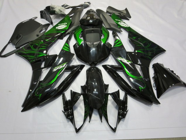 06-07 Green Flame R6 Fairings