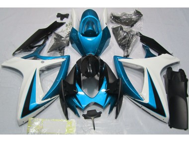 06-07 Light Blue & White GSXR 600-750 Fairings