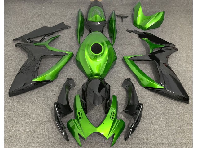 06-07 Light Green and Black GSXR 600-750 Fairings