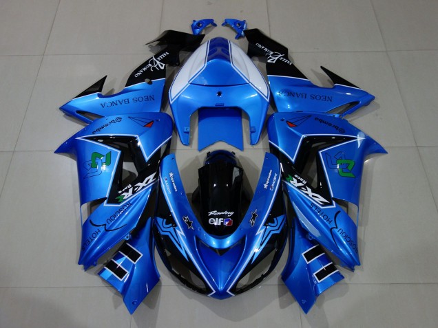 06-07 Liquid Blue & Logos ZX10R Fairings