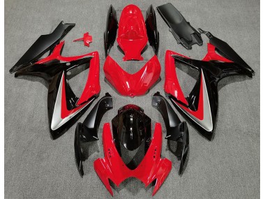 06-07 Red Black OEM Style GSXR 600-750 Fairings