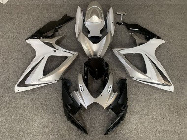 06-07 Silver White OEM Style GSXR 600-750 Fairings