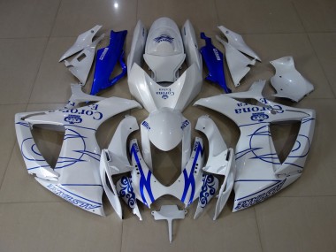 06-07 White Corona GSXR 600-750 Fairings