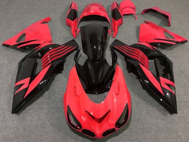 06-11 Bright Red ZX14R Fairings