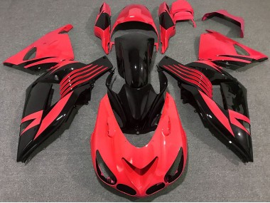 06-11 Bright Red ZX14R Fairings