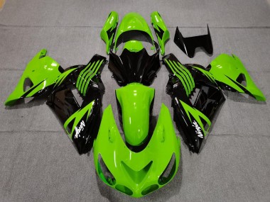 06-11 Lime Green and Black ZX14R Fairings