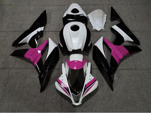 07-08 Black White and Pink CBR600RR Fairings