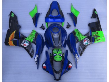 07-08 Blue and Green Shark CBR600RR Fairings