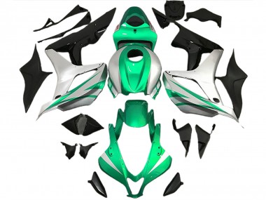 07-08 Bright Green and Silver OEM Style CBR600RR Fairings