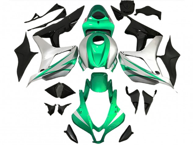 07-08 Bright Green and Silver OEM Style CBR600RR Fairings