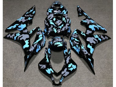 07-08 Custom Camo Blue CBR600RR Fairings