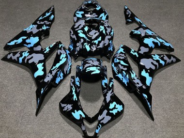 07-08 Custom Camo Blue CBR600RR Fairings