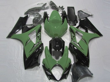 07-08 Forest Green and Black GSXR 1000 Fairings