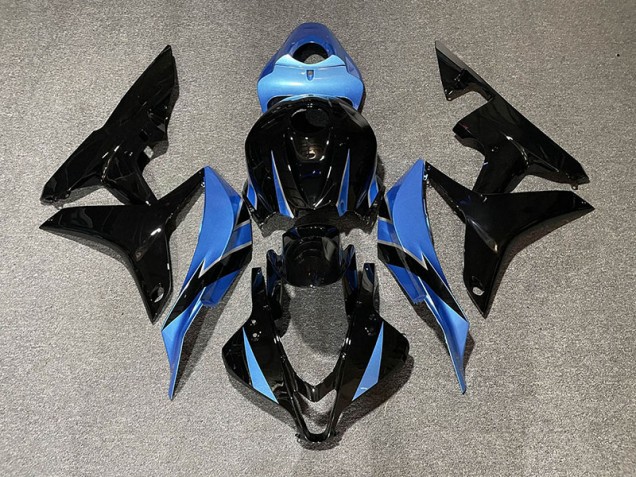 07-08 Gloss Black & Light Blue CBR600RR Fairings