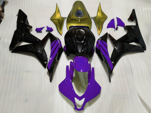 07-08 Gloss Black & Purple and Gold Accents CBR600RR Fairings