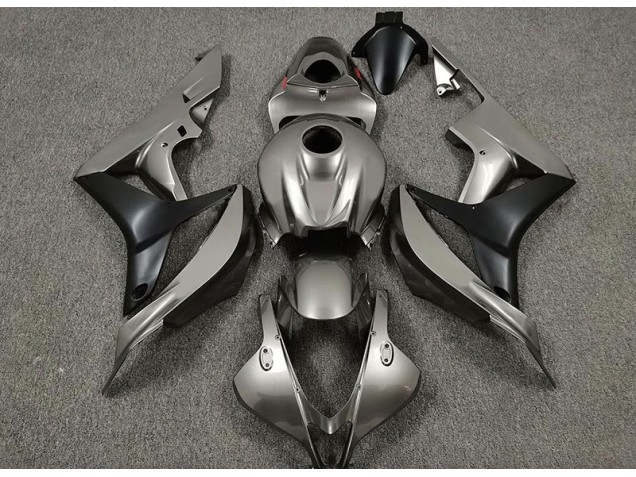 07-08 Gloss Grey and Black CBR600RR Fairings