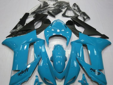 07-08 Gloss Light Blue ZX6R Fairings