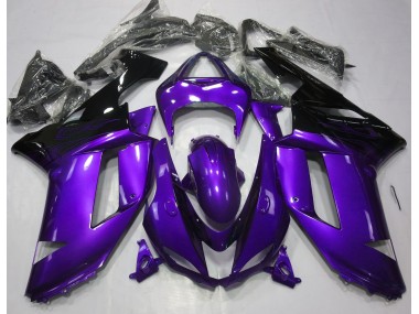 07-08 Gloss Purple & Black ZX6R Fairings