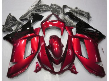 07-08 Gloss Red & Black ZX6R Fairings