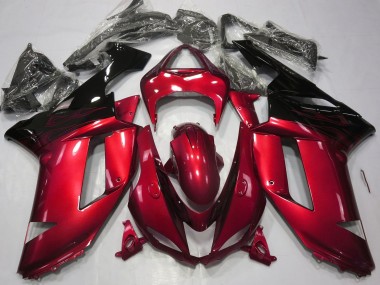 07-08 Gloss Red & Black ZX6R Fairings