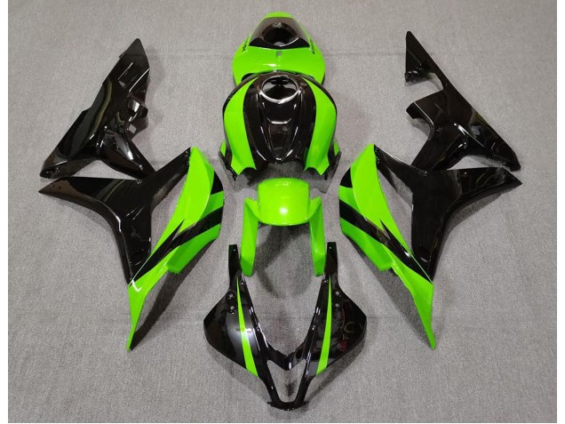 07-08 Lime Green and Black CBR600RR Fairings