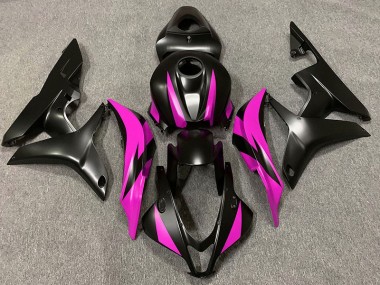 07-08 Matte Black & Pink Design CBR600RR Fairings