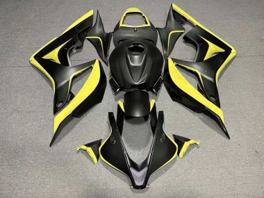 07-08 Matte Black & Yellow CBR600RR Fairings