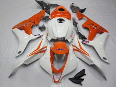 07-08 Orange and White HRC- CBR600RR 07-08 CBR600RR Fairings