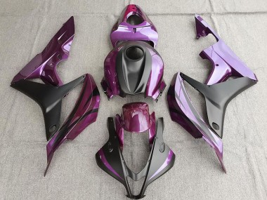 07-08 Purple and Matte Black CBR600RR Fairings