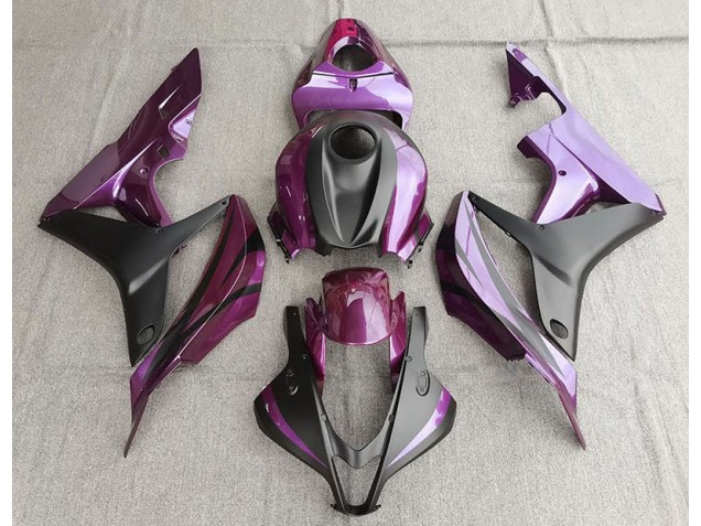 07-08 Purple and Matte Black CBR600RR Fairings