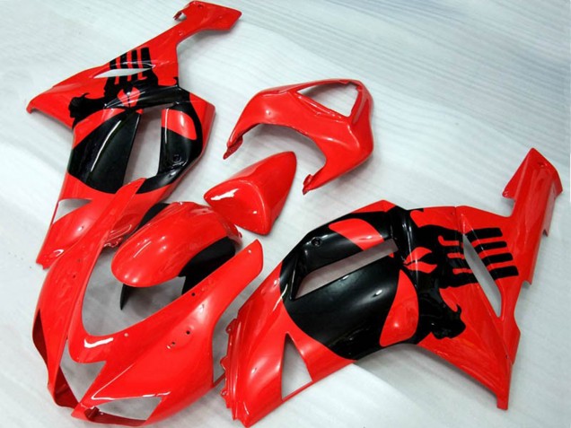 07-08 Red Skull ZX6R Fairings