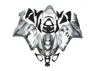 07-08 Silver West Gloss ZX6R Fairings