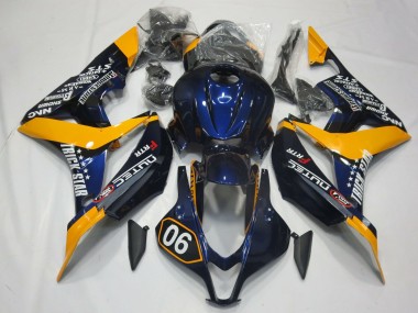 07-08 Special Deep Blue and Yellow CBR600RR Fairings