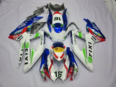 08-10 Fixi Blue GSXR 600-750 Fairings